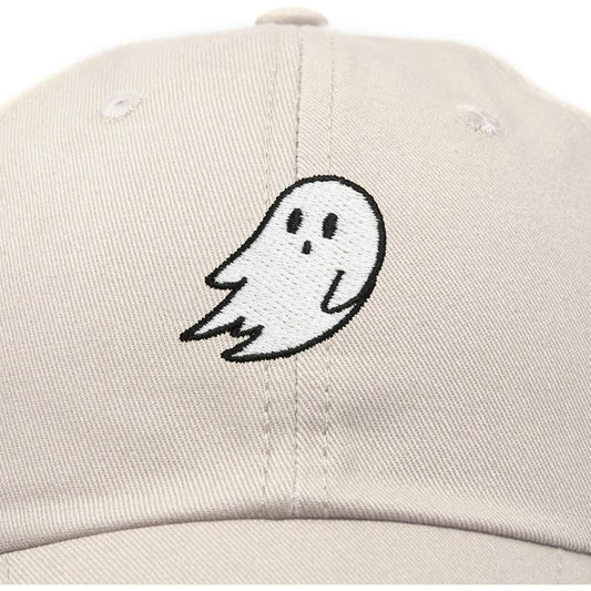 Ghost Embroidered Mens Womens Cotton Dad Hat Baseball Cap Adjustable